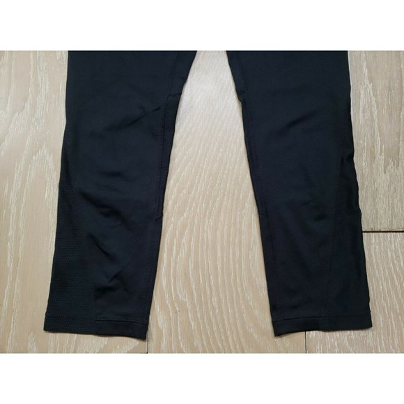 Nike DRI-FIT Women's Cropped Mesh Vent Panels Black Leggings XS Extra Small - Picture 3 of 8